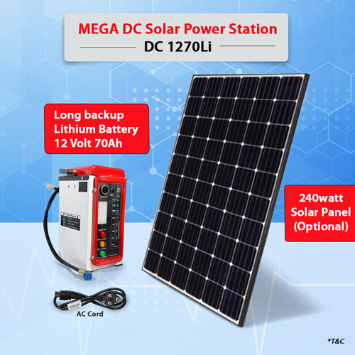 400 Watt MEGA DC Solar Power Station, DC-1270Li 